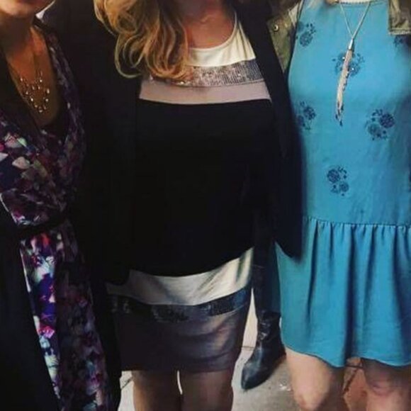 Venus short dress with sequin - Picture 2 of 2